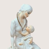 Vintage Giuseppe Armani Mother and Child Porcelain Figurine