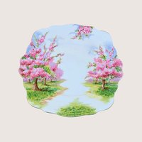Vintage Royal Albert Blossom Time Cake Plate & Dish Set