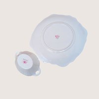 Vintage Royal Albert Blossom Time Cake Plate & Dish Set
