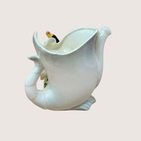 Vintage Thames Ceramic Duck Watering Can Vase