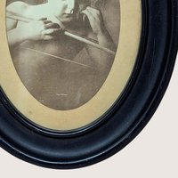 Vintage M. B. Parkinson Cupid Asleep Framed Print