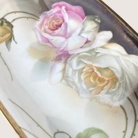 Antique Suhl Germany Porcelain Celery Tray
