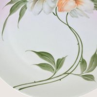 Antique ZS and Co Bavaria Porcelain Handled Tray