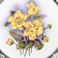 Antique BMF Germany Floral Porcelain Serving Tray