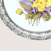 Antique BMF Germany Floral Porcelain Serving Tray