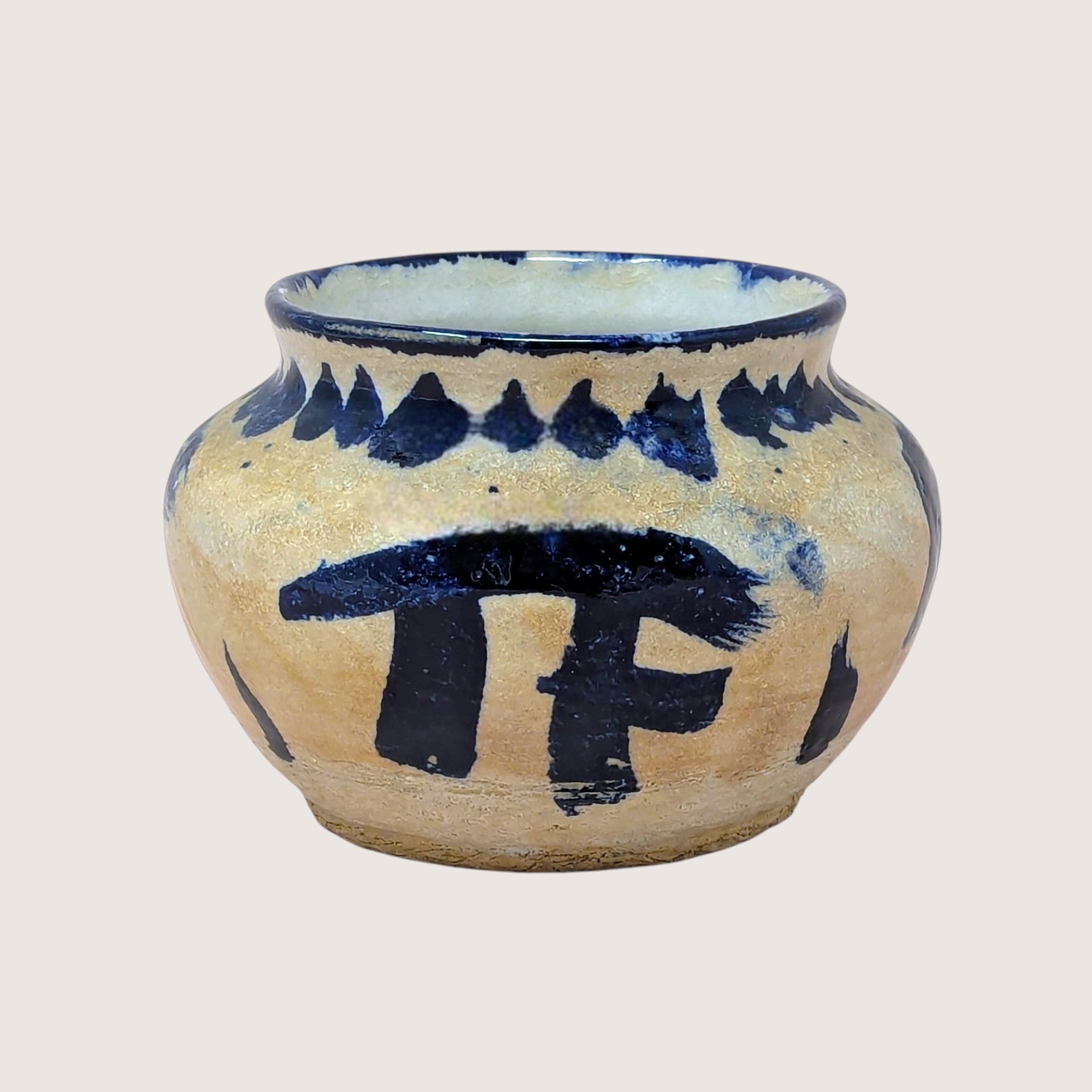 Vintage Stoneware Studio Pottery Bowl Terry Senty