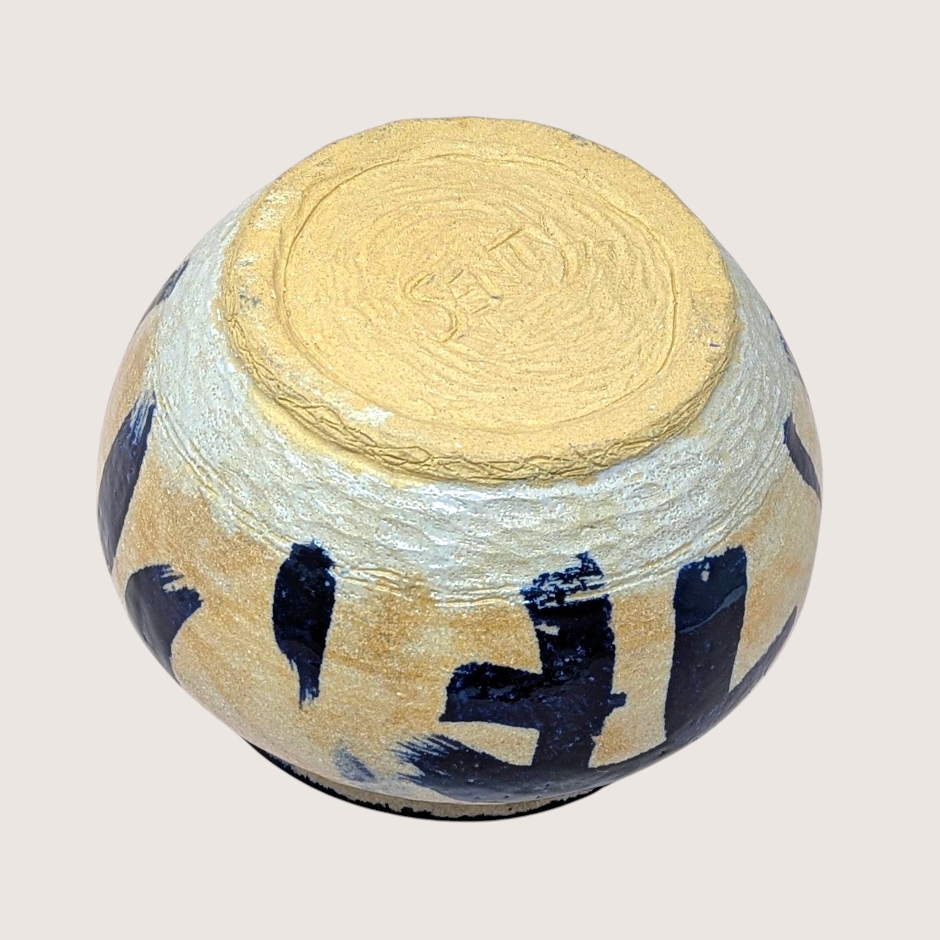 Vintage Stoneware Studio Pottery Bowl Terry Senty