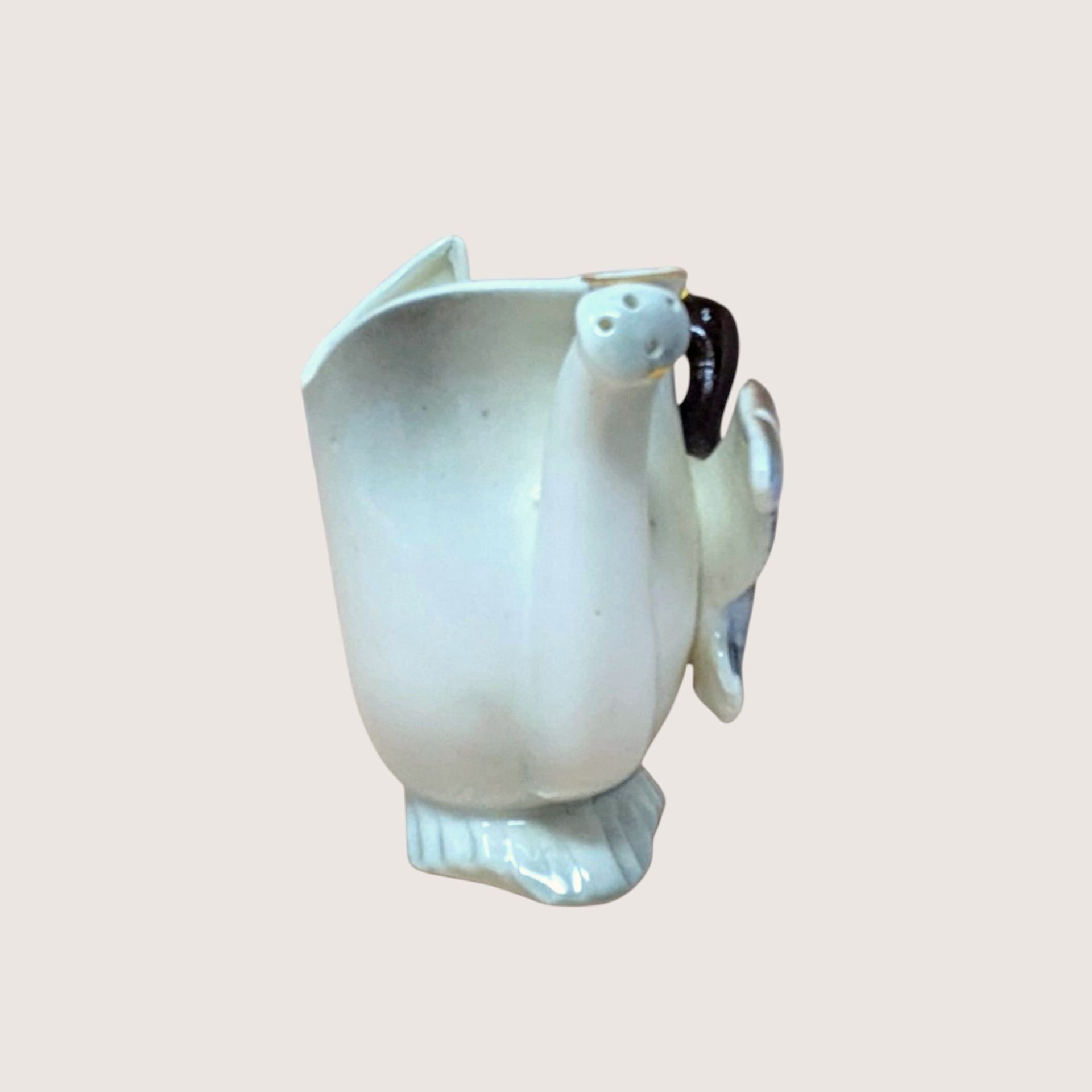 Vintage Thames Ceramic Duck Watering Can Vase