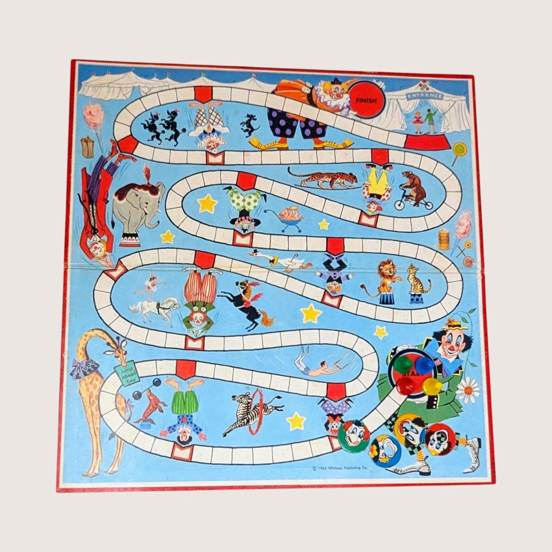 1960s Whitman Up And Down Board Game