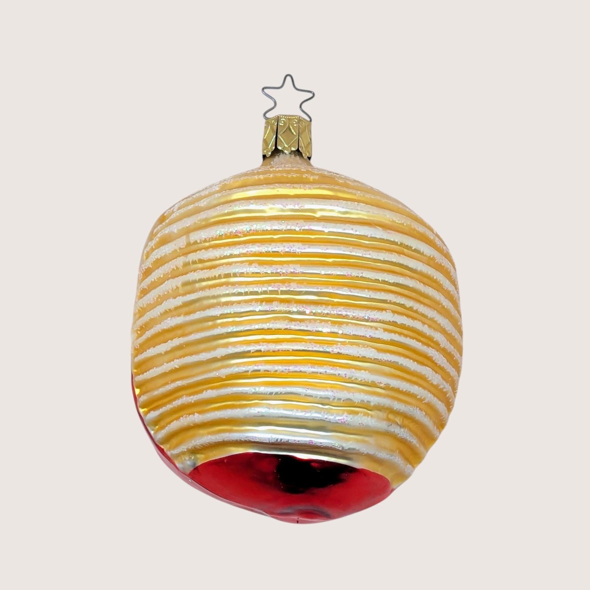 Vintage Inge-Glas Santa Blown Glass Christmas Ornament