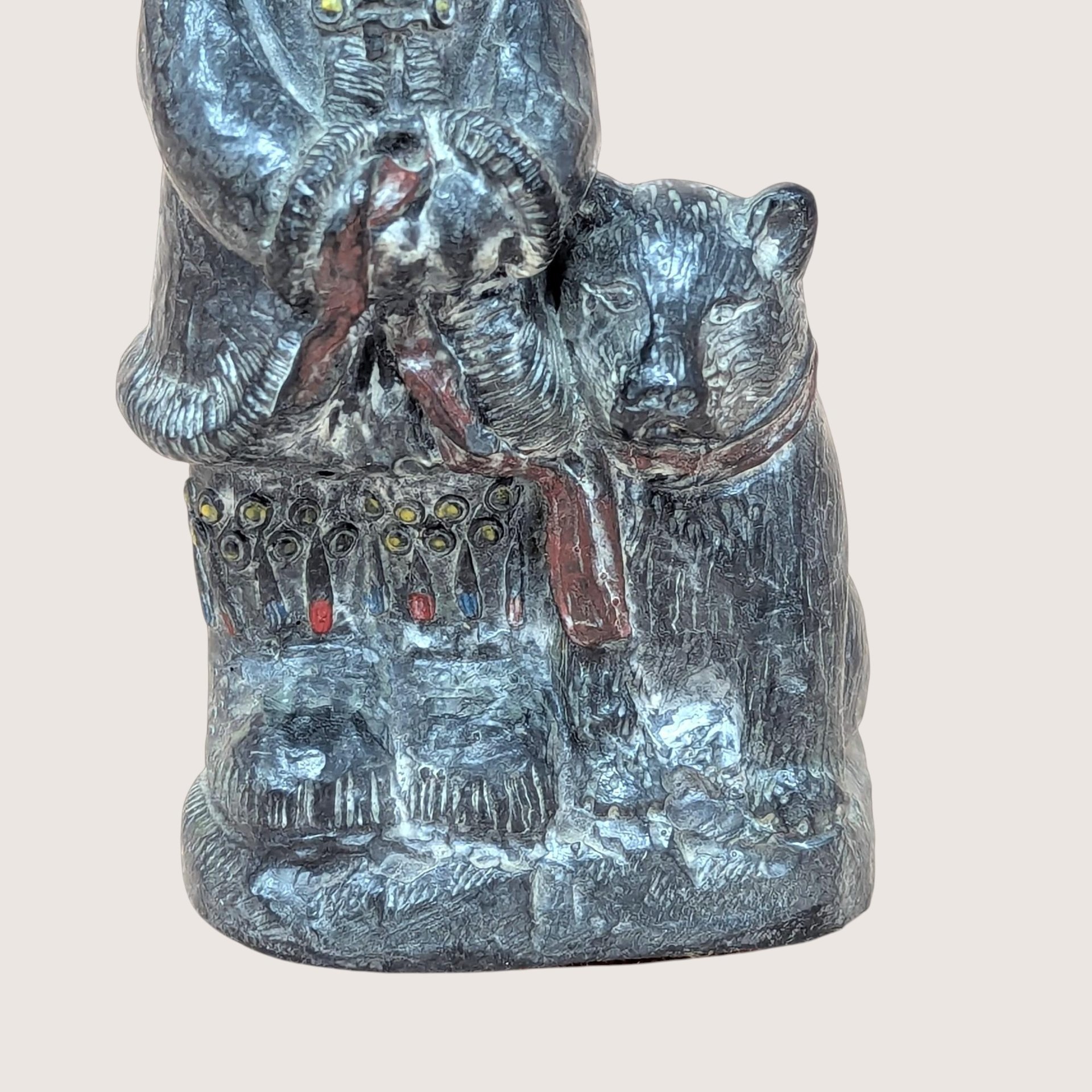 Vintage Wolf Originals Arctic Figure And Dog Sculpture