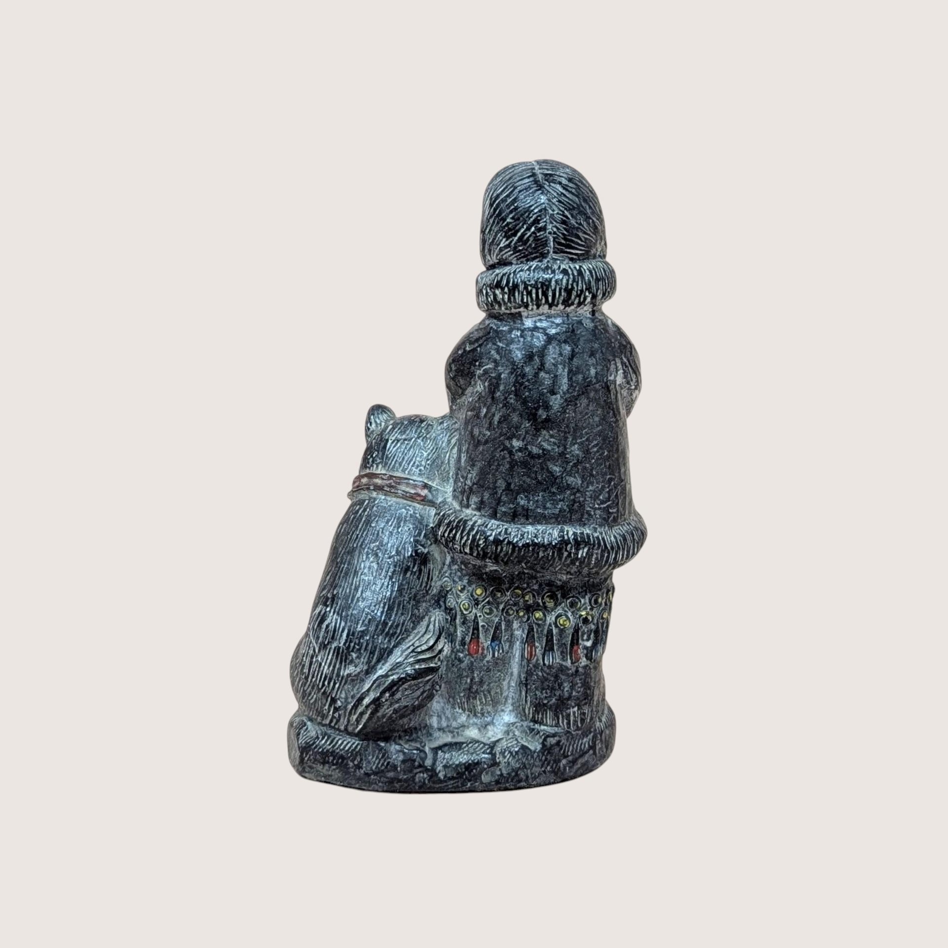 Vintage Wolf Originals Arctic Figure And Dog Sculpture