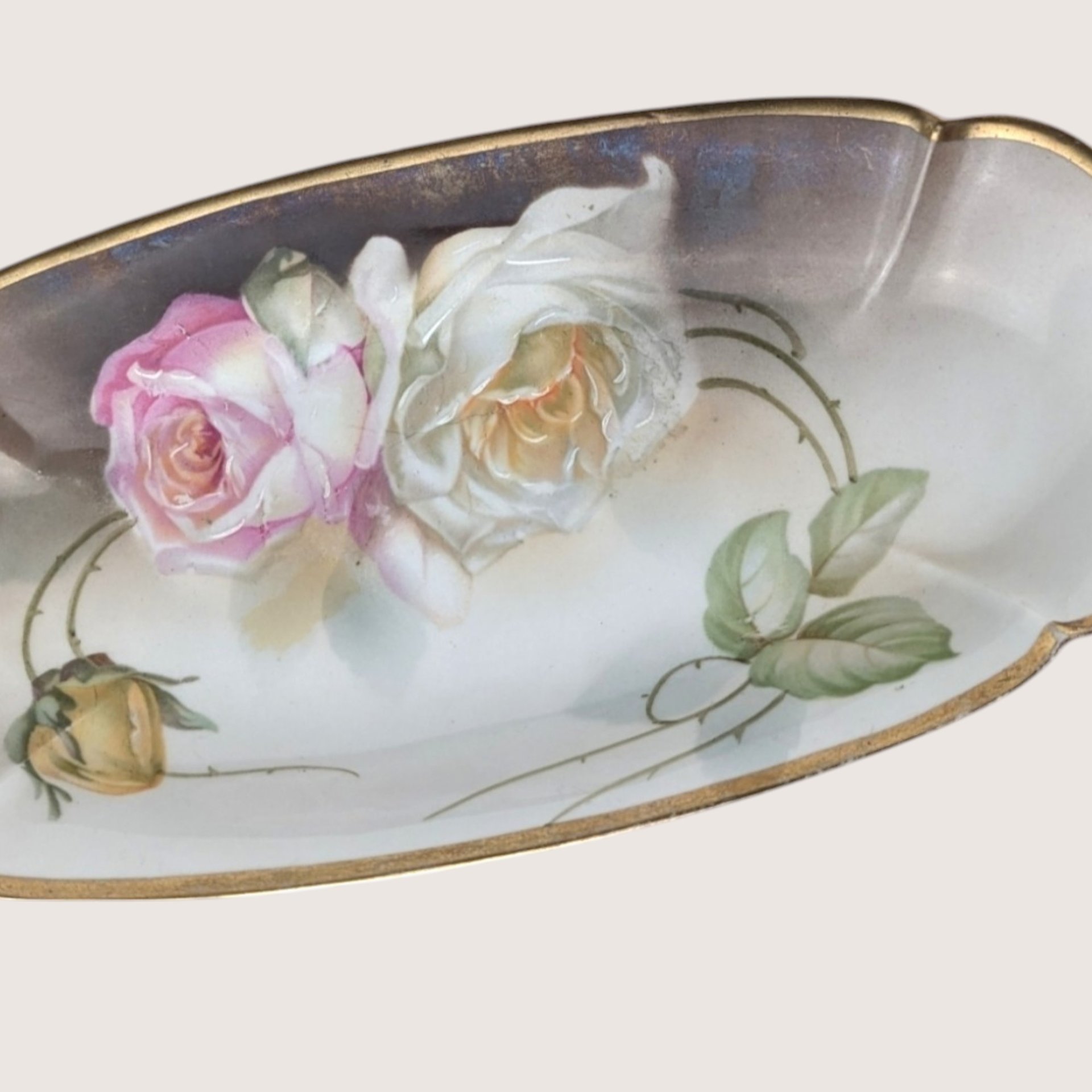 Antique Suhl Germany Porcelain Celery Tray