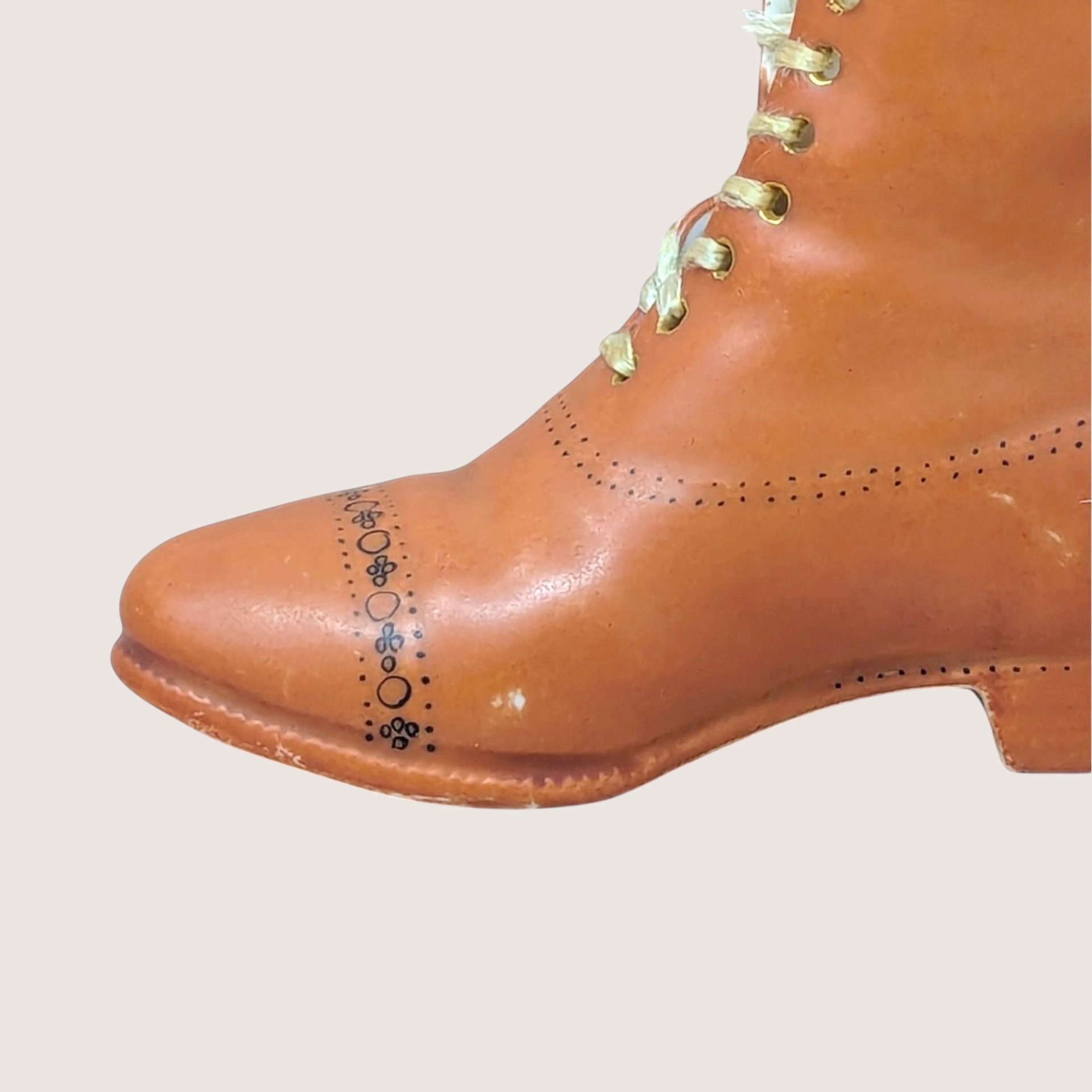Antique Royal Bayreuth Ceramic Boot Figurine
