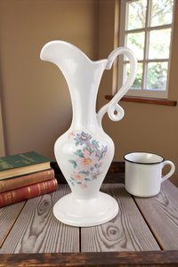 Royal Haeger Floral Pitcher Vase
