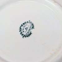 1900s Dresden China Scalloped Bowl 