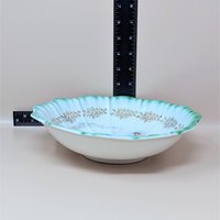 1900s Dresden China Scalloped Bowl 