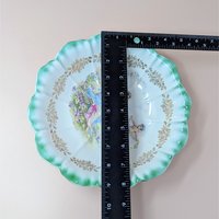 1900s Dresden China Scalloped Bowl 