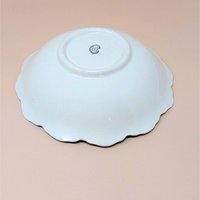 1900s Dresden China Scalloped Bowl 