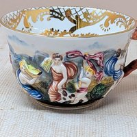 Mid-Century Capodimonte Artistic Cup & Saucer 