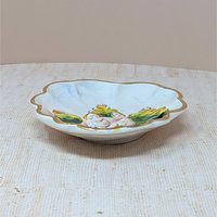 Mid-Century Capodimonte Relief Trinket Dish