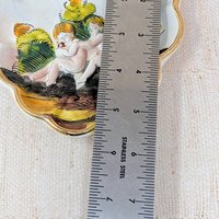 Mid-Century Capodimonte Relief Trinket Dish