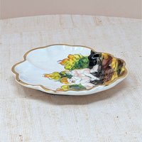 Mid-Century Capodimonte Relief Trinket Dish