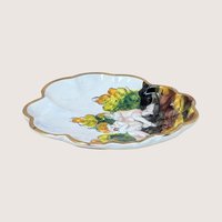 Mid-Century Capodimonte Relief Trinket Dish