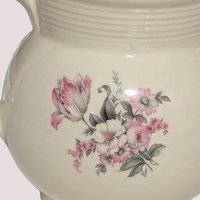 Mid Century Drip-O-Lator Ceramic Pink Floral Coffee Pot
