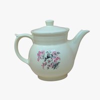 1940s Hall China Floral Coffee Pot 