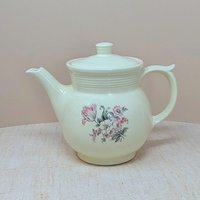 1940s Hall China Floral Coffee Pot 