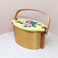 Mid-Century Basketville "Putney" Wood Basket 