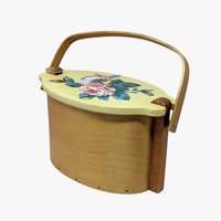 Mid-Century Basketville "Putney" Wood Basket 