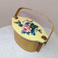 Mid-Century Basketville "Putney" Wood Basket 