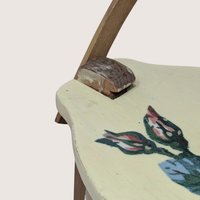 Mid Century Putney Basketville Wooden Floral Lidded Basket
