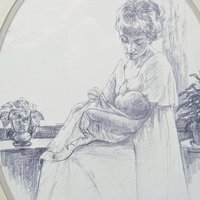 Vintage 1975 Sharon Johnson Mother and Child Prints
