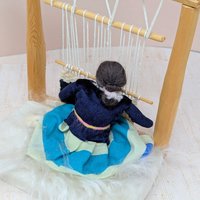 Mid-Century Navajo "Weaver at Loom" Diorama