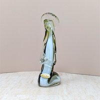 Mid-Century Icet Venezuela "Emerald Prayer" Art Glass Sculpture