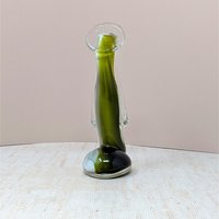 Mid-Century Icet Venezuela "Emerald Prayer" Art Glass Sculpture