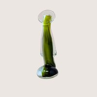 Mid-Century Icet Venezuela "Emerald Prayer" Art Glass Sculpture