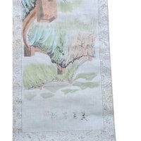 Handpainted Great Wall of China Wall Hanging, Chinese Landscape Painting, Scroll, Asian Art, Vintage Decor