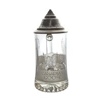 Canadian Goose Glass Beer Stein, Etched Goose Stein, Collectible Stein, Gift for Beer Lover, Nature-Themed Drinkware