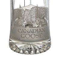 Canadian Goose Glass Beer Stein, Etched Goose Stein, Collectible Stein, Gift for Beer Lover, Nature-Themed Drinkware