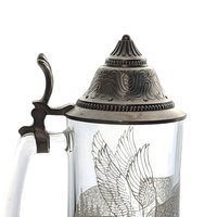 Canadian Goose Glass Beer Stein, Etched Goose Stein, Collectible Stein, Gift for Beer Lover, Nature-Themed Drinkware