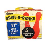 Vintage 1969 Hasbro Bowl-A-Strike Bowling Game, Retro Toy, Kids Game, Collectible Game