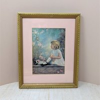 1930s Zula Kenyon & Florence Lindsey Prints – Art Deco Gallery Nostalgic Portrait Set