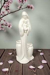 Vintage Haeger Pottery Madonna with Child Planter