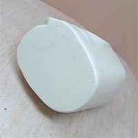 1950s Madonna Planter – Mid-Century Ivory Minimalist Ceramic Figural Vase