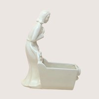 Mid-Century Royal Haeger "Mother’s Watch" Figural Cradle Planter