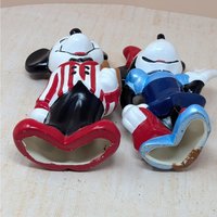1970s "Dapper" Mickey & Minnie – Vintage 9-inch Hand-Painted Figurine Set